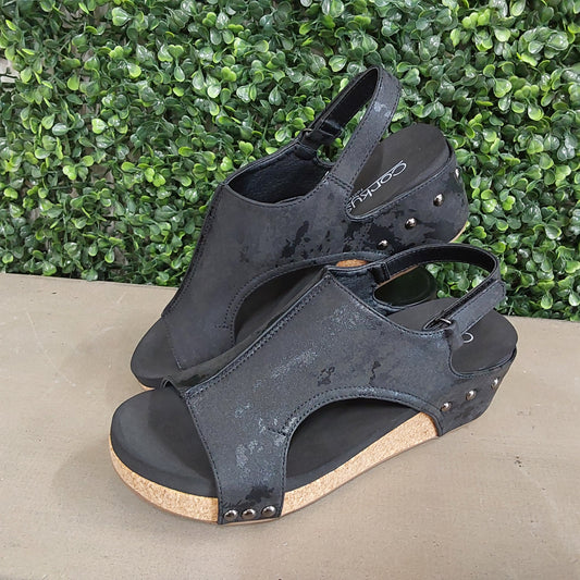 Corkys Volta II Wedge in Black Metallic