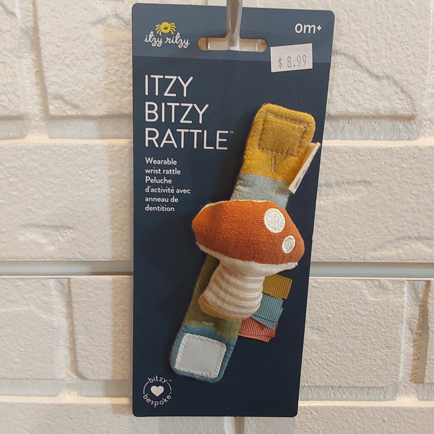 Itzy Bitzy Rattle - mushroom