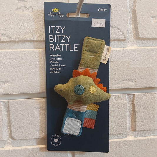 Itzy Bitzy Rattle - dino