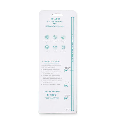 Swig We've Got Spirit Royal Straw Topper Set