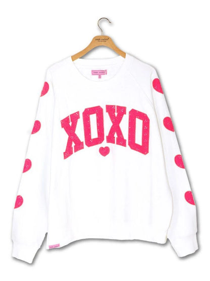 Simply Southern XOXO Patch Crew Sweatshirt