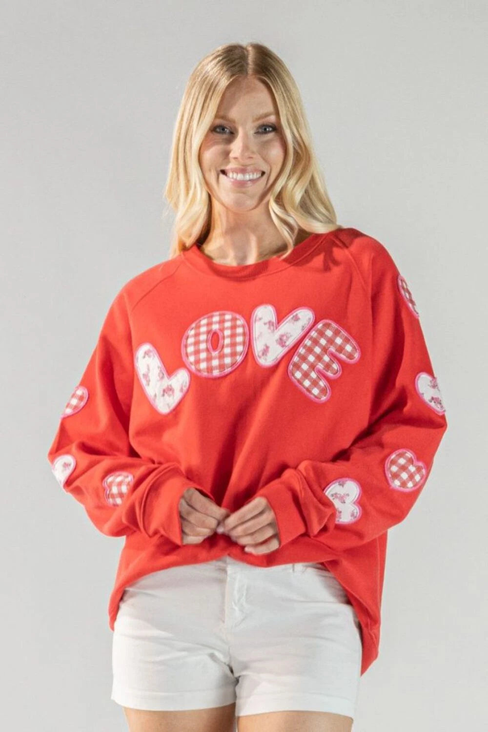 Simply Southern LOVE Patch Crew Sweatshirt