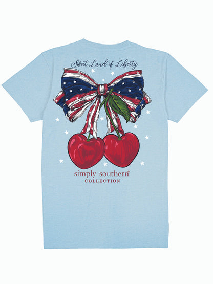 Simply Southern Sweet Land of Liberty T-shirt