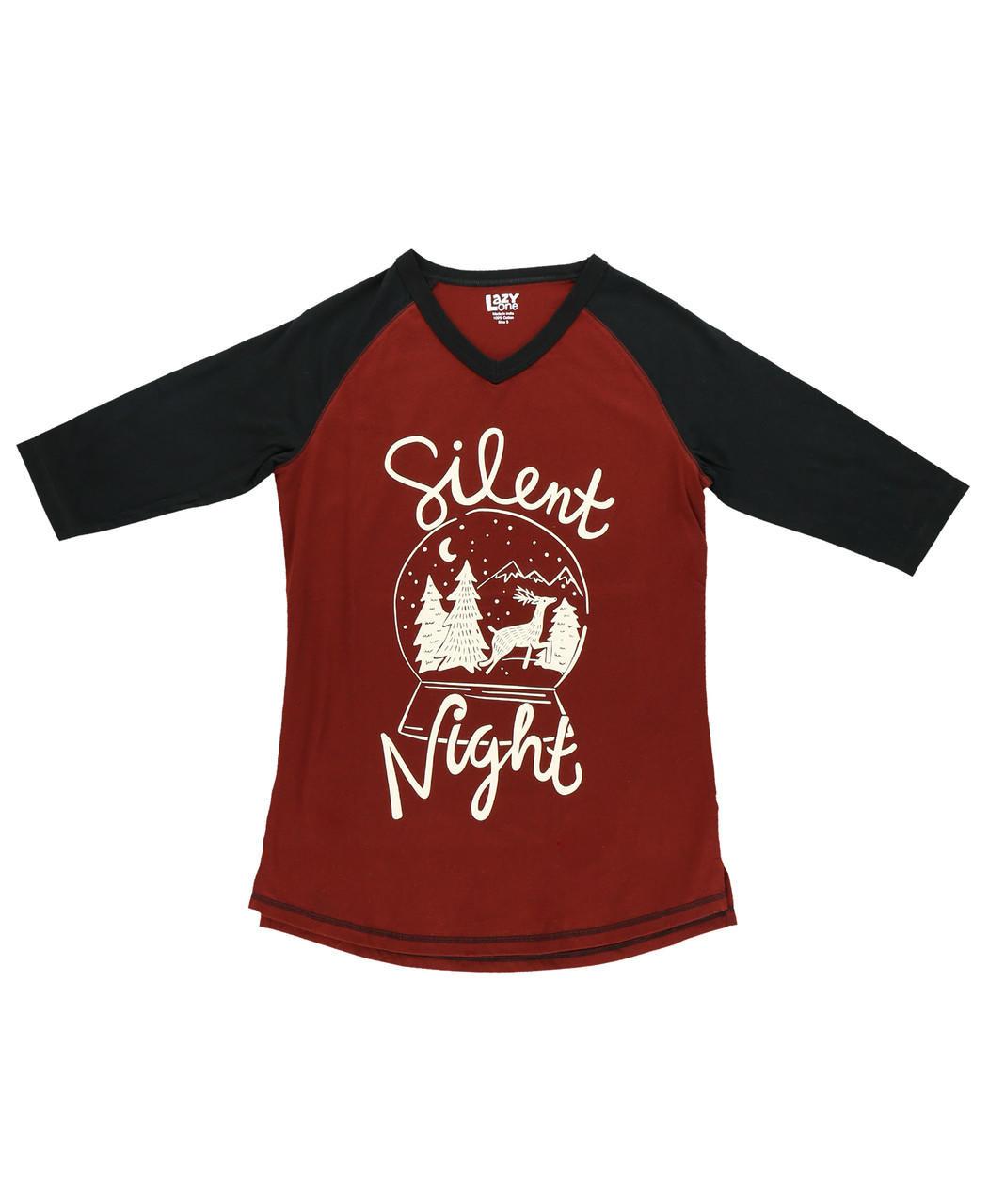 Silent Night Women's Reindeer Tall Tee